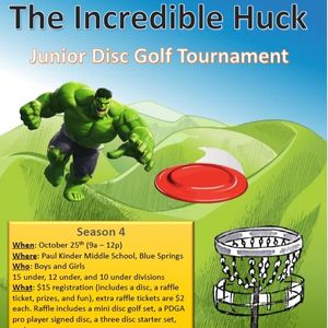 Incredible Huck Junior Disc Golf Tournament