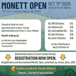 Monett Open presented by Innova Discs