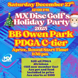 MX Disc Golf's Holiday Party 2025