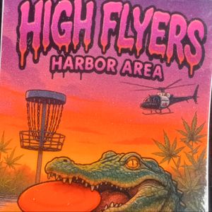 High flyers.  (harbor area)