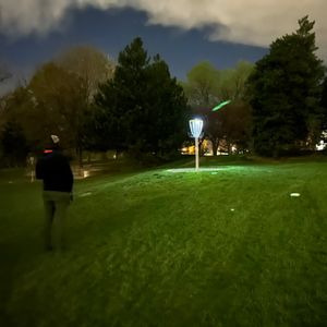 Glow putters ONLY - 18 Temp Teepads (flagged &/ with chalk lines) checkin begins 7:25pm/8pm start