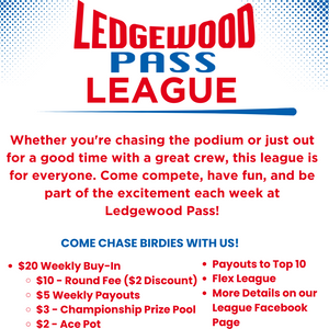 Ledgewood Pass Fall League 2025 - WEEK 1 of 12